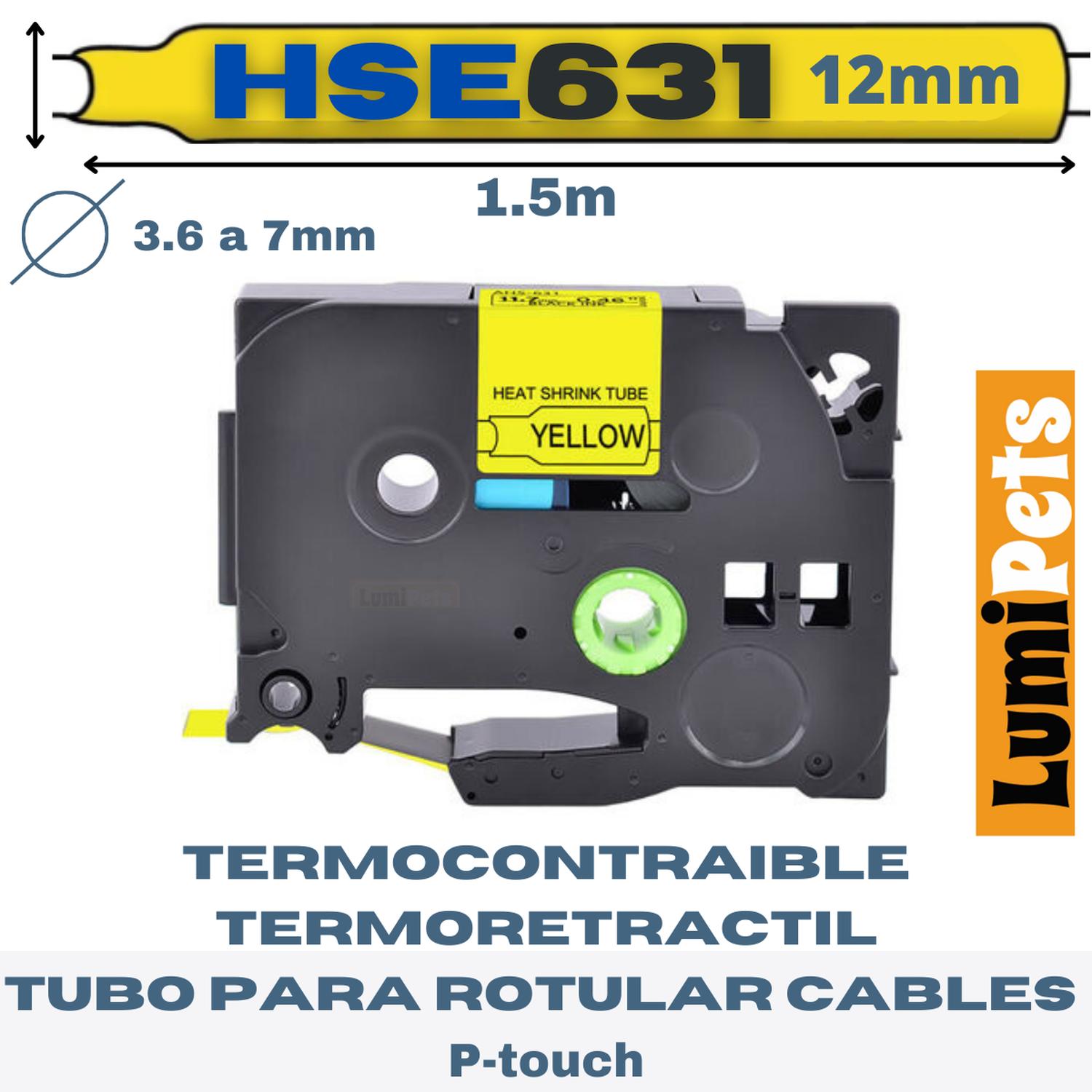 Alternativa A Oem - Cinta Termocontraible Hse-631 Alternativa Brother | 11.7 Mm | Amarilla Amarillo S M