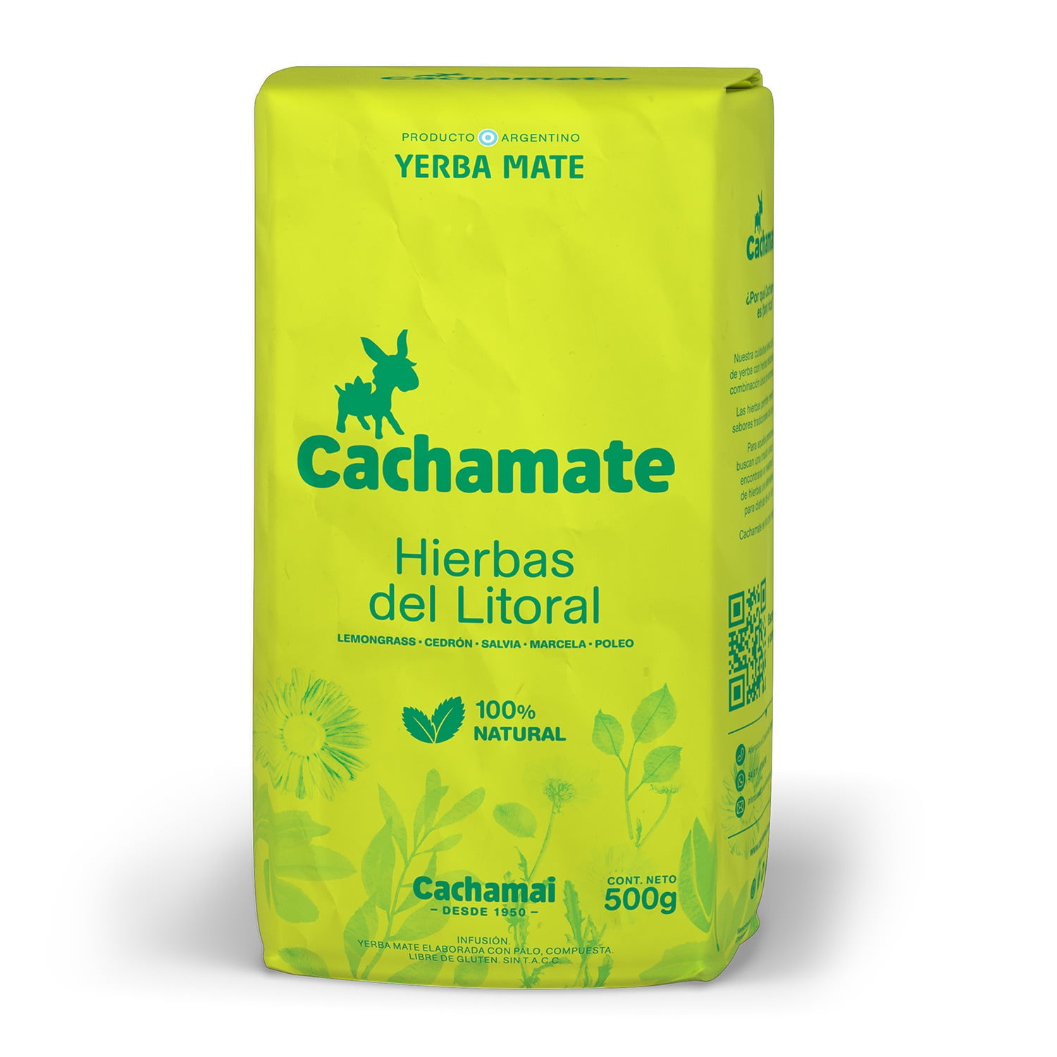 Rakko Natural - Cachamate Hierbas Del Litoral 500grs
