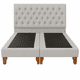 thumbnail image 1 of Cama 2 Plazas Modelo Capitoné  Gris Claro Perla, 1 of 8