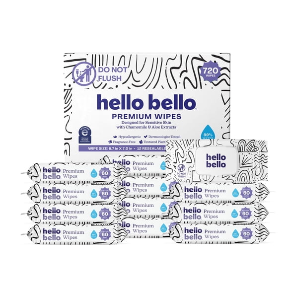 Toallitas Hello Bello Premium Sensitive Skin 720 unidades