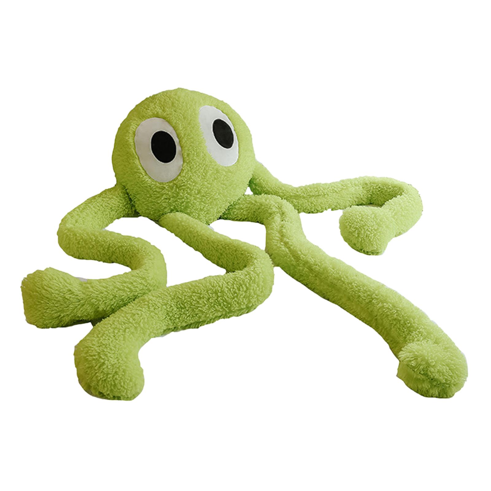 Bothyi - Muñeco De Pulpo De Piernas Largas Suaves, Juguete De Peluche De Animal Relleno Para Decoración De Dormitorio En Casa, Verde, 1M