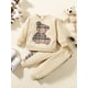 thumbnail image 3 of Get Your Little Ones Cozy and Cute with Our 2-Piece Toddler Baby Bear Embroidery Sweatshirt and Splicing Pant Set - Perfect for Casual Wear!, 3 of 5