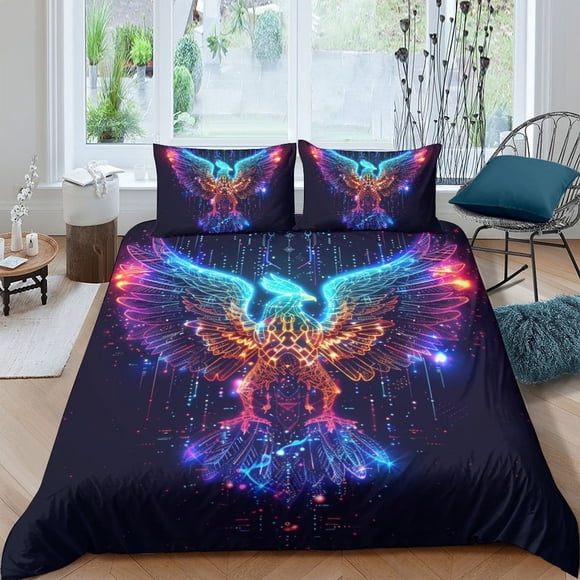 A glowing bird Bedding Set Duvet Cover Set3-Piece Bedding Set