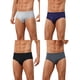 thumbnail image 1 of INSPIRE CHIC Conjunto de Ropa Interior para Hombre de Cintura Alta Cómoda y Transpirable Tejida 4 Paquetes 30 1 Azul Oscuro 1 Negro 1 Gris Oscuro 1 Gris Claro, 1 of 5