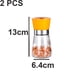 thumbnail image 2 of Molinillo de sal y pimienta, molinillo de sal y pimienta de acero inoxidable rellenable de vidrio, 2 of 5