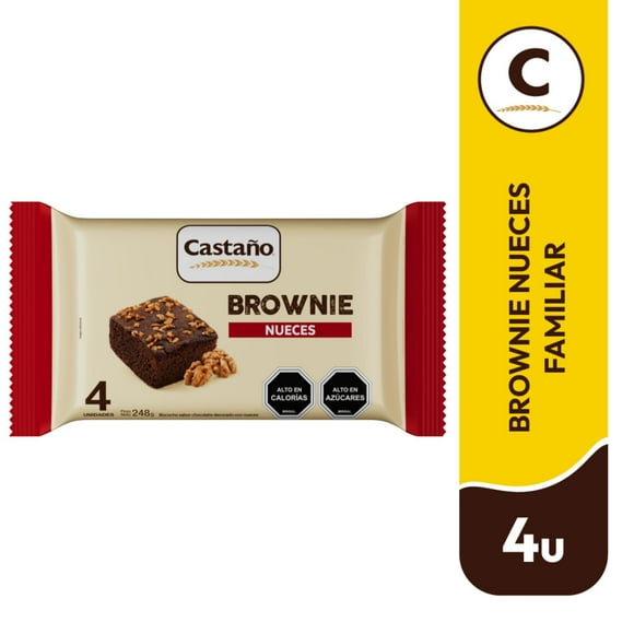 Brownie Nueces 4Un, 248 g