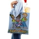 thumbnail image 4 of Cyberchase Bolso de tela con estampado de lienzo para mujer, bolsa de compras reutilizable y estética, con cremallera interior, regalo para mujer,40*40cm., 4 of 6