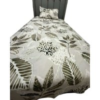 Teng Fei - Juego De Sábanas Plaza Y Media Adulto Hojas