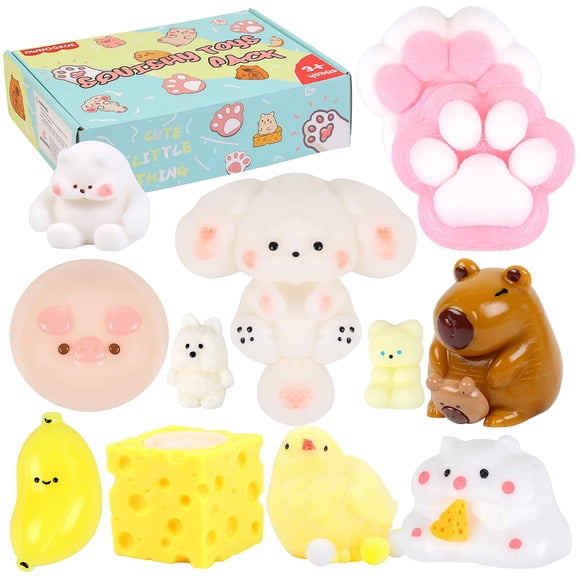 Kit de Juguetes Squishy AWNOGKUE 12 Piezas Set Sensorial