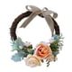 thumbnail image 5 of corona de flores artificiales de ratán puerta de la puerta corona decoración de la boda champán, 5 of 5