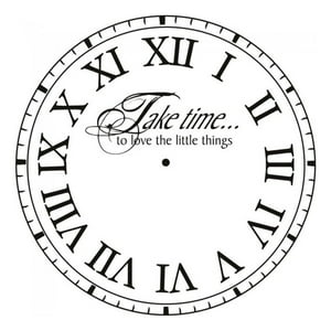 Rienda Libre Graphics - Decomural Take Time To Love Clock Ws-15079