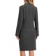 thumbnail image 3 of INSPIRE CHIC Conjunto de Falda para Mujer Regreso a Clases Traje de Maestra Conjunto de Blazer sin Cuello y Faldas Lápiz 2 Piezas Conjuntos Elegantes M Gris Oscuro, 3 of 6