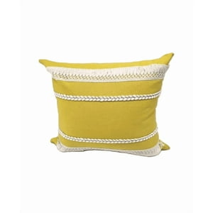 Genérico - Pack De 6 Fundas De Cojín 45X45 Cm Diseño De Algodón Amarillo