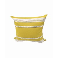 Genérico - Pack De 6 Fundas De Cojín 45X45 Cm Diseño De Algodón Amarillo