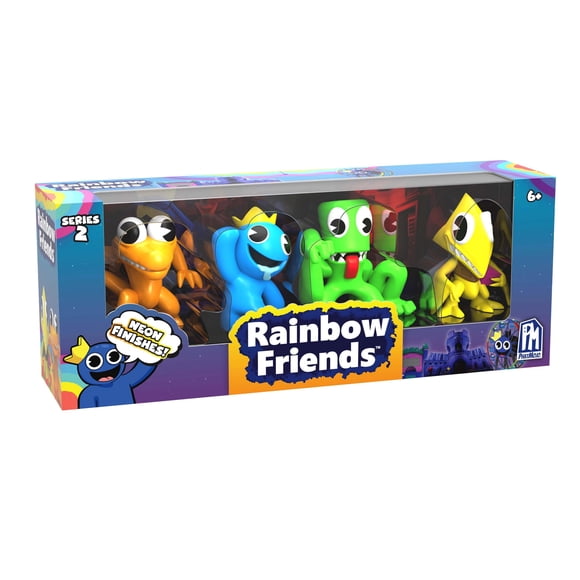 Minifiguras 4-Pack Rainbow Friends Serie 2 Neón 6,5 cm