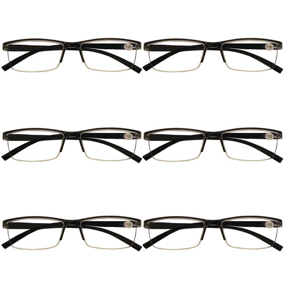 Gafas de lectura B and Q pack de 6 con bloqueo de luz azul