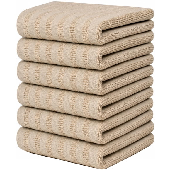 Toallas Bumble Towels Pack de 6 - 51 cm Algodón Beige Sólido