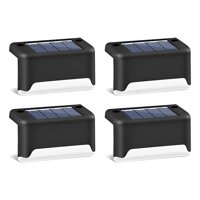 Genérica - 4Pcs Lampara Solar Led - Luz Cálida- Luces Solares Led Para Escalones