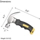 thumbnail image 2 of Martillo de garra de 8 oz, martillo de camping, martillo pequeño para mujeres, martillo de clavos, martillo para niños, martillo de seguridad, con mango suave y cómodo, cabezal antideslizante y magnét, 2 of 5