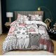 thumbnail image 1 of Cat Kitten Cute Quilt Duvet Cover Set Kids Doona Cover Pillowcase Super 3-Piece Bedding Set, 1 of 5