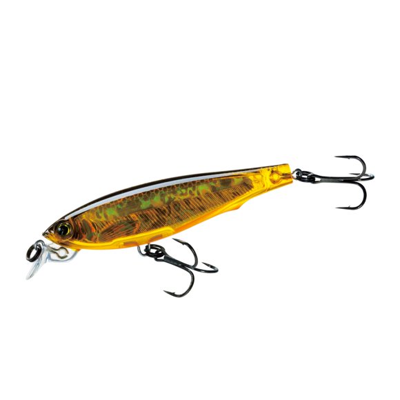 Colgante Lure Yo-Zuri F1135 HGBL 3DS con forma de pececillo, 7 cm, holo, dorado y negro