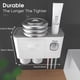 thumbnail image 5 of Soporte para cepillos de dientes iHave para 2 tazas montado en la pared con dispensador, 5 of 8