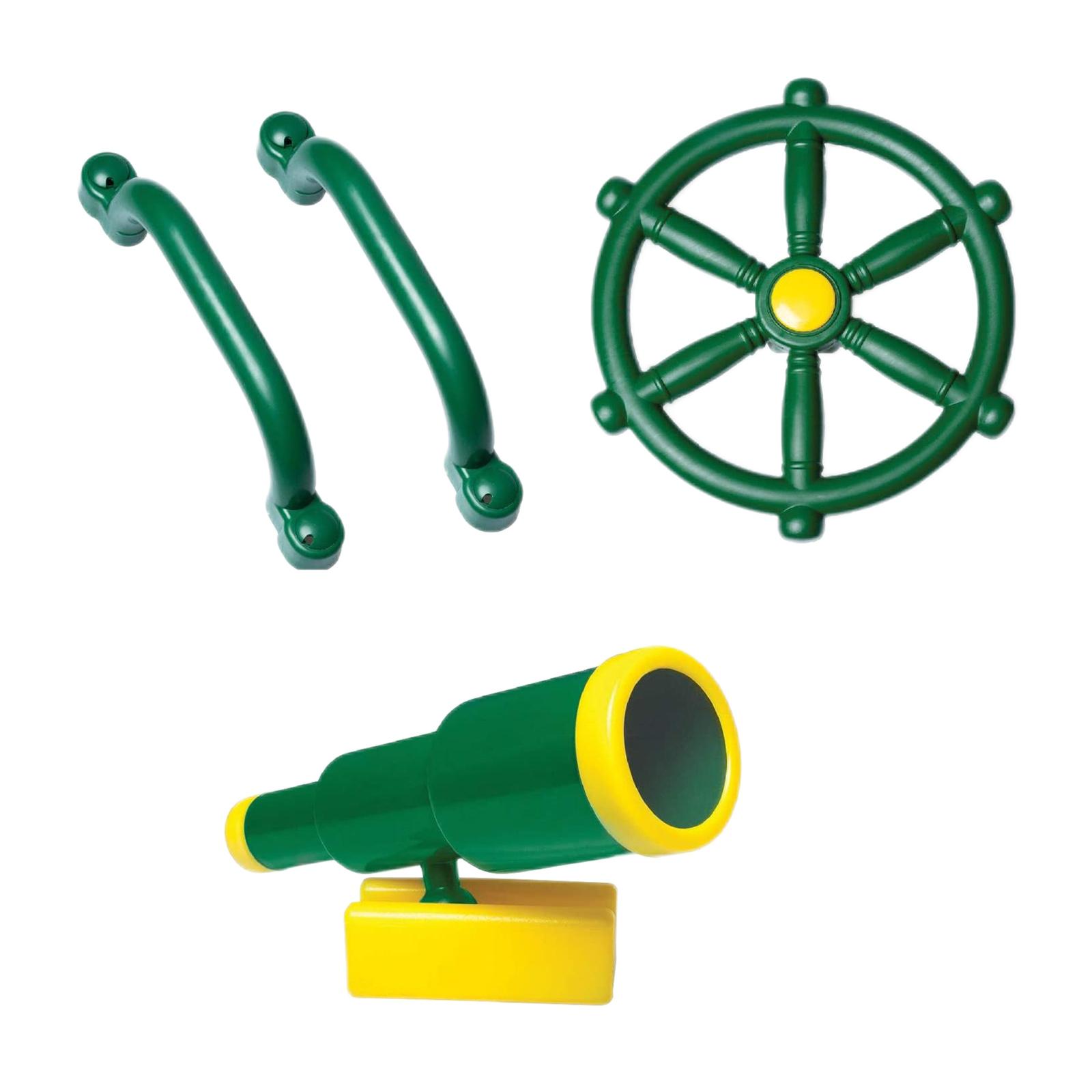 Bothyi - Telescopio Pirata Para Niños, Volante Y Manijas De Seguridad Para La Casa Del Árbol