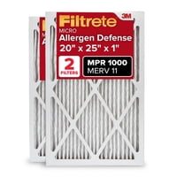 Filtro De Aire Hvac Filtrete 20X25X2 Merv 11 Mpr 1000