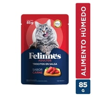 Alimento Húmedo Gato Adulto Sabor Carne Pouch 85 G Felinnes