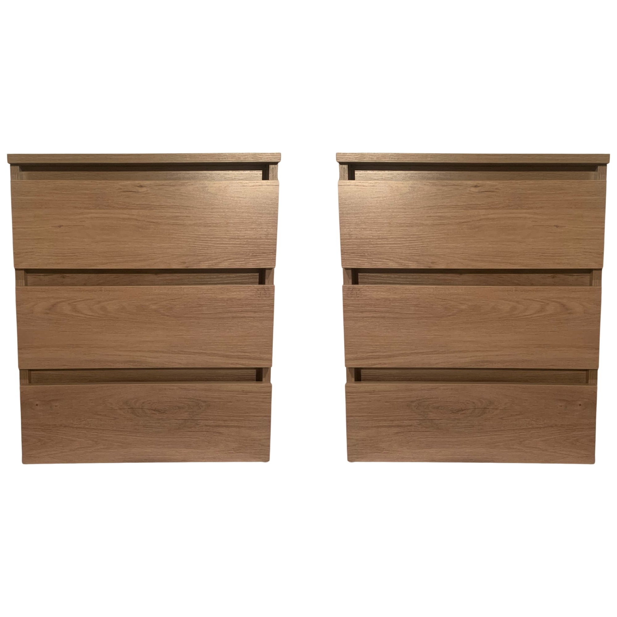 Castellaro - Set 2 Veladores Dormitorio Calvari 3 Cajones Madera