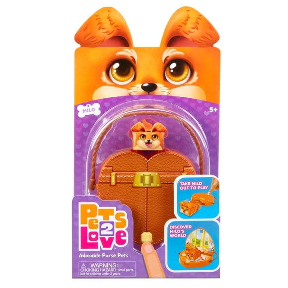 Figura de Juguete Pets 2 Love Milo el Perro con Bolsa en Forma de Corazón (5+)