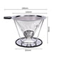 thumbnail image 2 of Filtro de café reutilizable, soporte de acero inoxidable, cestas de embudo de malla metálica, filtros de café de goteo, gotero, taza de filtro de café de goteo, 2 of 5