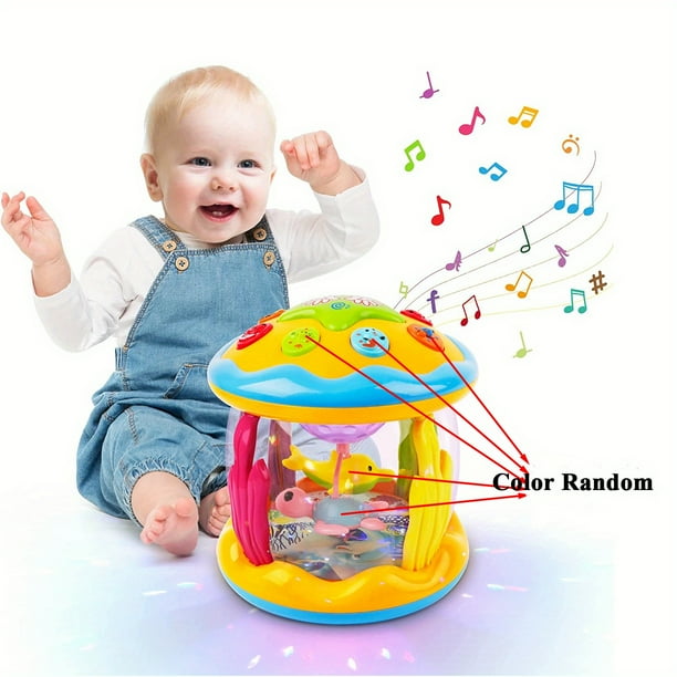 Ocean Projector Light Up Toys Musical Baby Toys For 12-18 Months 6 To 12 Months Toddler Crawling Learning Tummy Time Toys For 1 2 3 Year Old Infant Boys Girls Gifts