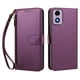 thumbnail image 1 of Funda Tipo Billetera para Motorola Moto E14 4G con Soporte y Bolsillo con Cierre Violeta intenso, 1 of 1