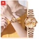 thumbnail image 2 of Reloj de Cuarzo para Mujer Esfera Esmeralda Detalles de Cristal Correa Acero Inoxidable - Azul, 2 of 2