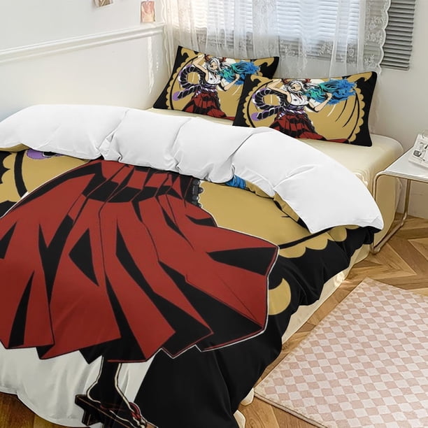 Yamato Bed Duvet Cover Funny Anime Cartoon Bedding Sets Lightweight 3 Piece Comforter Sets