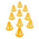 thumbnail image 1 of Mini Conos De Tráfico Para Entrenamiento Deportivo, A Prueba De Viento, Color Amarillo, 10 Uds., 1 of 5