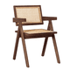 thumbnail image 1 of Silla de Comedor Chandigarh Madera y Ratán Natural Marrón, 1 of 8