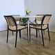 thumbnail image 1 of Comedor Mesa blanca 100cms + 4 Sillas Delta Negro, 1 of 3