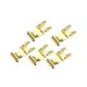 thumbnail image 1 of 5 Clips Metálicos Para Colgar Ropa, Para Colgar En Rieles O Tubos, Cestas De Estante, Color Dorado, 1 of 5