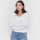 thumbnail image 3 of Sweater Mujer Blanco Cuello V Corona, 3 of 5