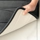 thumbnail image 3 of Alfombra de baño antideslizante, extra suave y absorbente, lavable a máquina, para cocina, inodoro, ducha, espuma viscoelástica, 43 x 61 cm, gris oscuro, 3 of 5