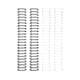 thumbnail image 1 of Espirales Cinch 1" Blanco y Negro - 4 Unid American Craft, 1 of 5