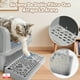 thumbnail image 2 of Set Arenero Gatos Michis Baño Sanitario Acero Inoxidable XXL Gris, 2 of 10