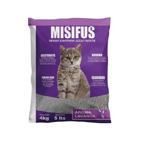 Arena Misifus Lavanda 4 kg