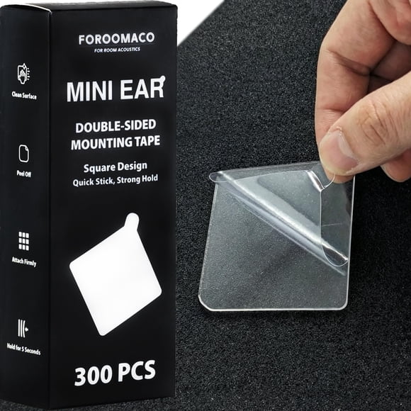 Cuadrados de Montaje FOROOMACO 300 uds 3x3 cm Espuma Acústica