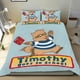 thumbnail image 1 of Timothy Va a la Escuela Conjunto de sábanas temático, trío de piezas, cómodo y amigable con la piel, diseño único, regalo de decoración para el hogar para familiares, amigos y fans,135cm *200cm, 1 of 6