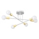thumbnail image 1 of Lámpara De Techo De Ara?a De Hierro Forjado Nórdico De Luz De Techo Para Decoración Del Hogar Blanco Dorado, 1 of 5