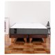 thumbnail image 1 of Cama Europea Zen Best 2 Plazas Colchon Resortes Base DivididaTela Café, 1 of 6