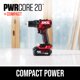 thumbnail image 2 of Kit de martillos percutores compactos Skil PWR CORE 20 sin escobillas, 20 V, 1/2 pulgadas, 2 of 9
